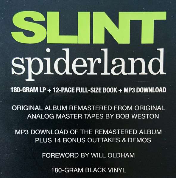 Spiderland [180 Gram] (Can) - Slint