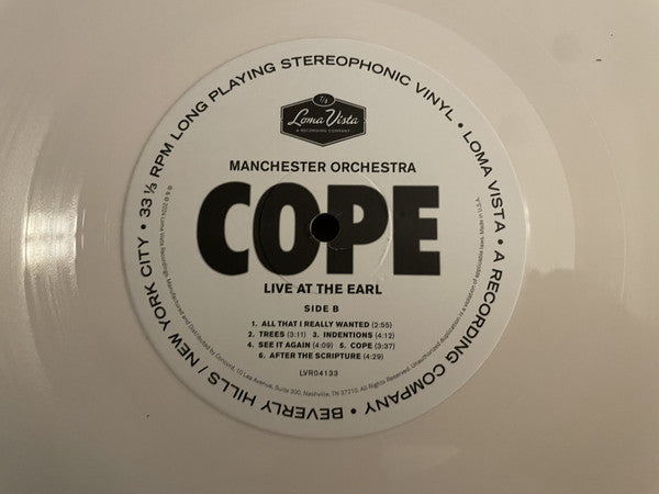 Cope - Live At The Earl - Manchester Orchestra