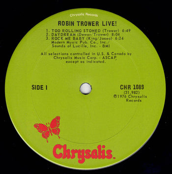 Robin Trower Live! - Trower, Robin