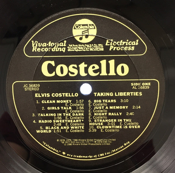 Taking Liberties - Costello, Elvis