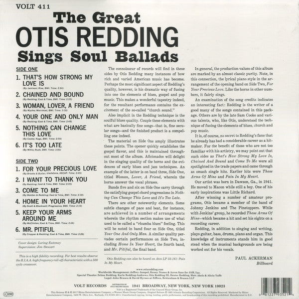 The Great Otis Redding Sings Soul Ballads - Redding, Otis