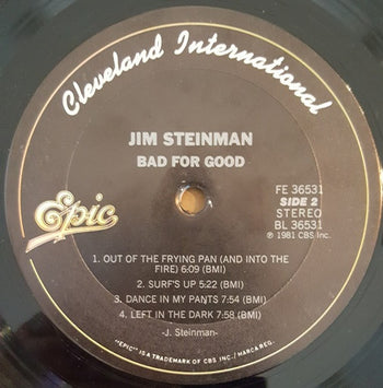 Bad For Good - Steinman, Jim