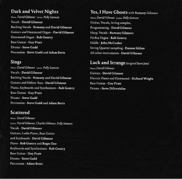 Luck And Strange - Gilmour, David