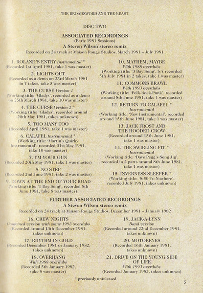 The Broadsword And The Beast - Jethro Tull
