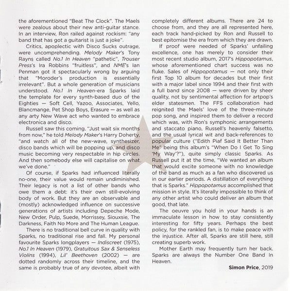 Past Tense (The Best Of Sparks) - Sparks