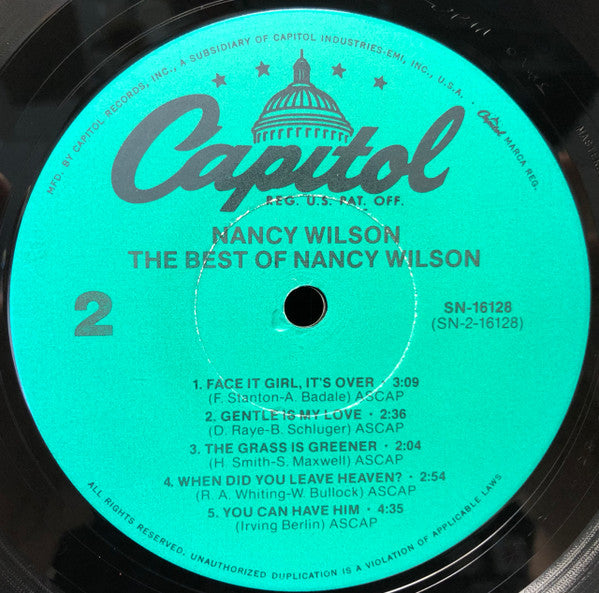 The Best Of Nancy Wilson - Wilson, Nancy