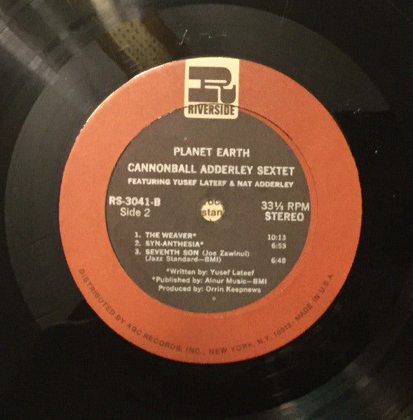 Planet Earth - Adderley, Cannonball Sextet