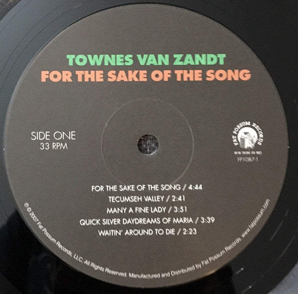 For The Sake Of The Song - Van Zandt, Townes