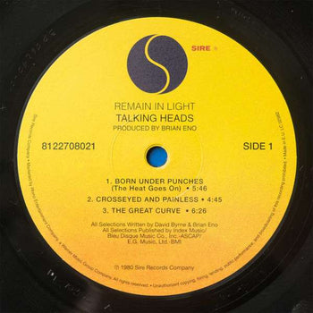Remain In Light - Talking Heads