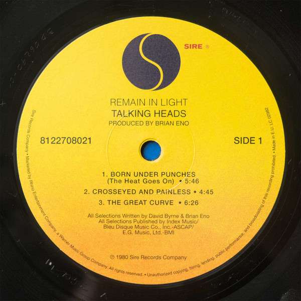 Remain In Light - Talking Heads