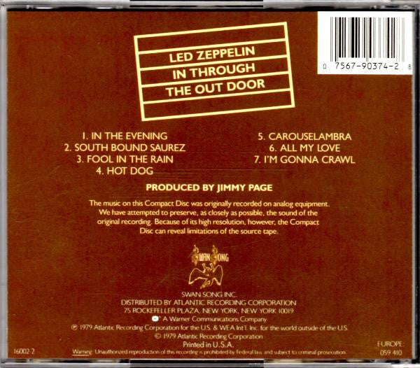In Through The Out Door - Led Zeppelin