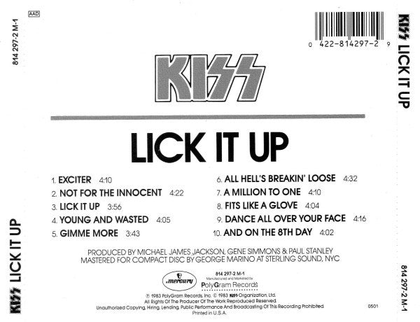 Lick It Up - Kiss