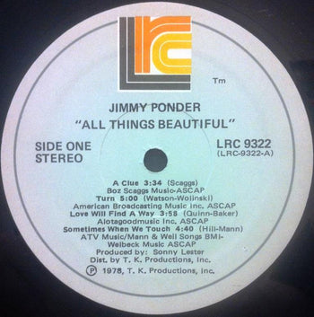 All Things Beautiful - Ponder, Jimmy