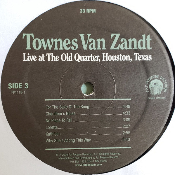 Live At The Old Quarter, Houston, Texas - Van Zandt, Townes