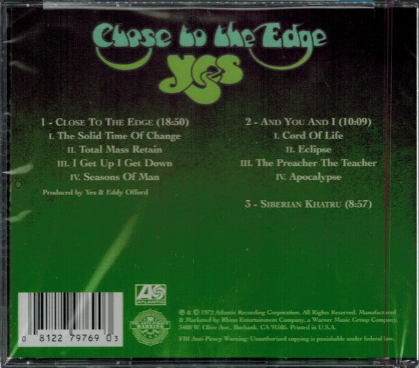 Close To The Edge - Yes