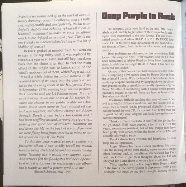 In Rock - Deep Purple