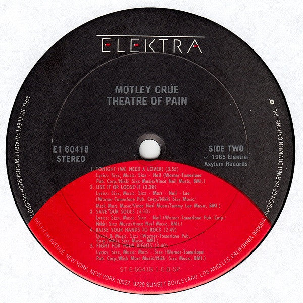 Theatre Of Pain - Motley Crue
