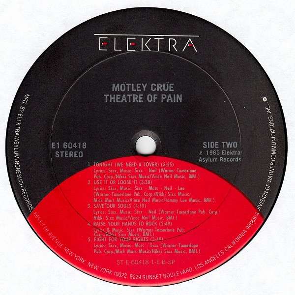 Theatre Of Pain - Motley Crue