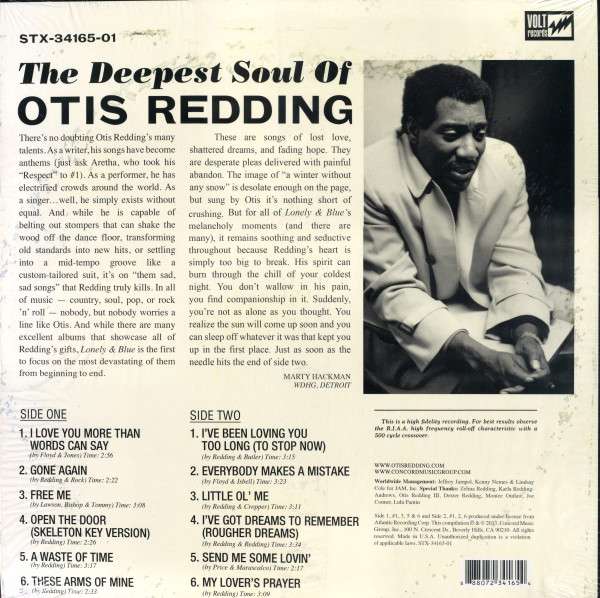 Lonely and Blue: The Deepest Soul Of Otis Redding - Otis Redding [LP]