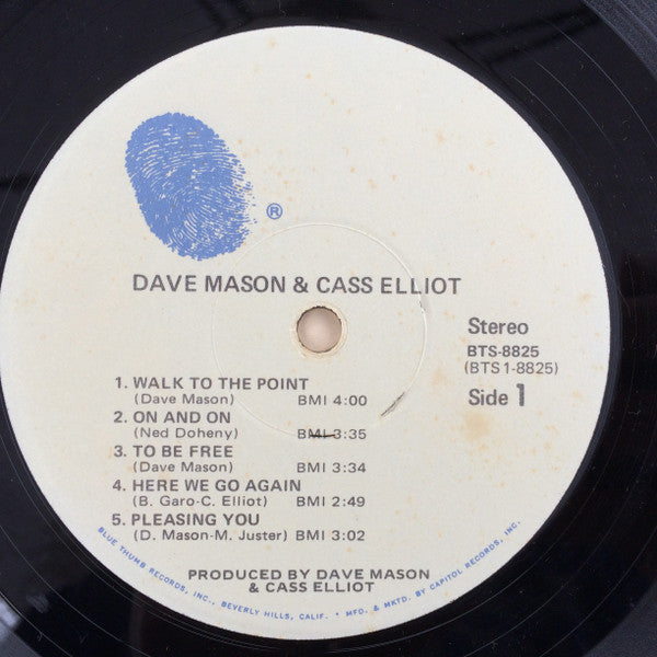Dave Mason & Cass Elliot - Mason, Dave & Cass Elliot
