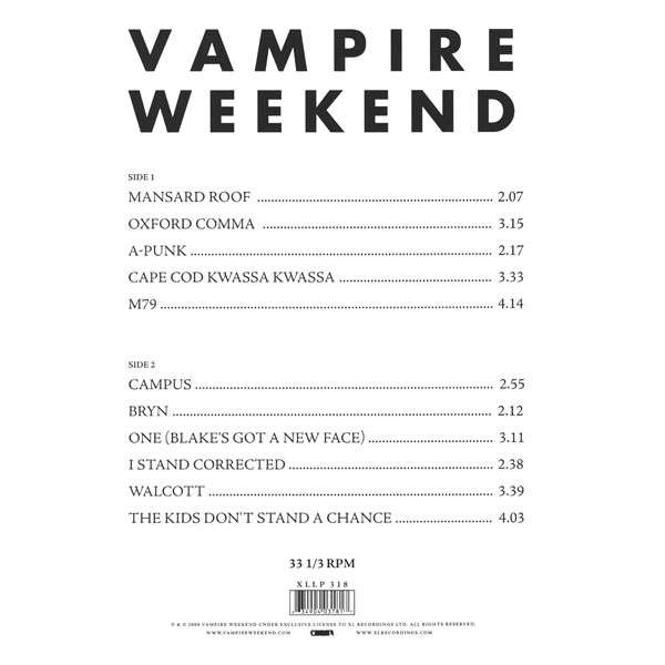 Vampire Weekend - Vampire Weekend [LP]