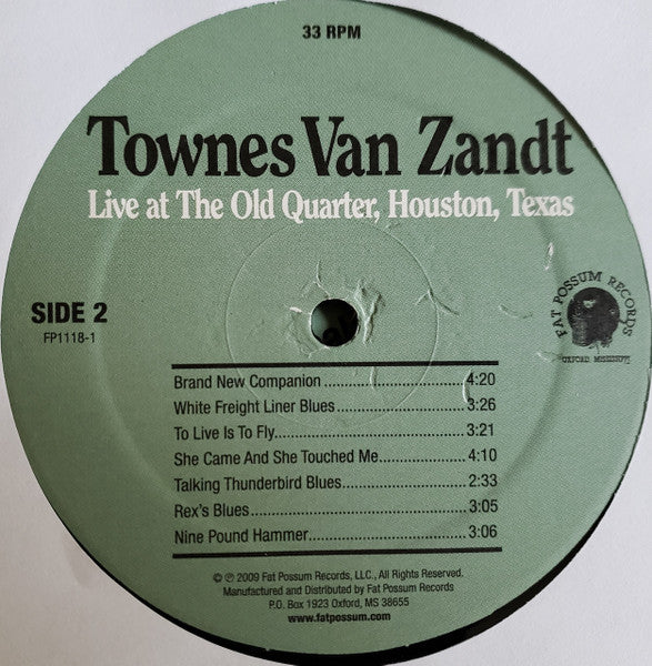 Live At The Old Quarter, Houston, Texas - Van Zandt, Townes