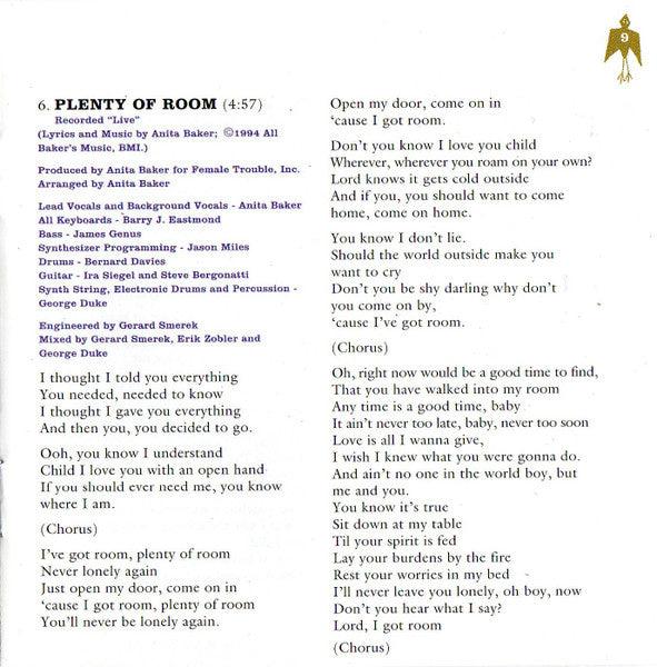 Rhythm Of Love - Baker, Anita