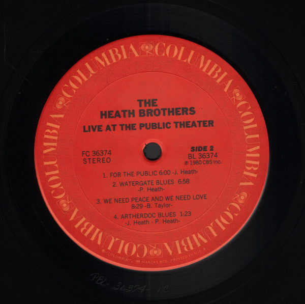Live At The Public Theater - Heath Brothers