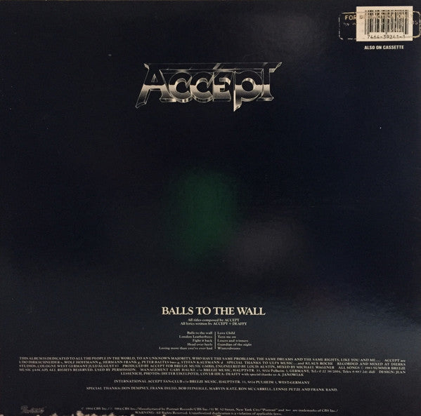 Balls To The Wall - Accept