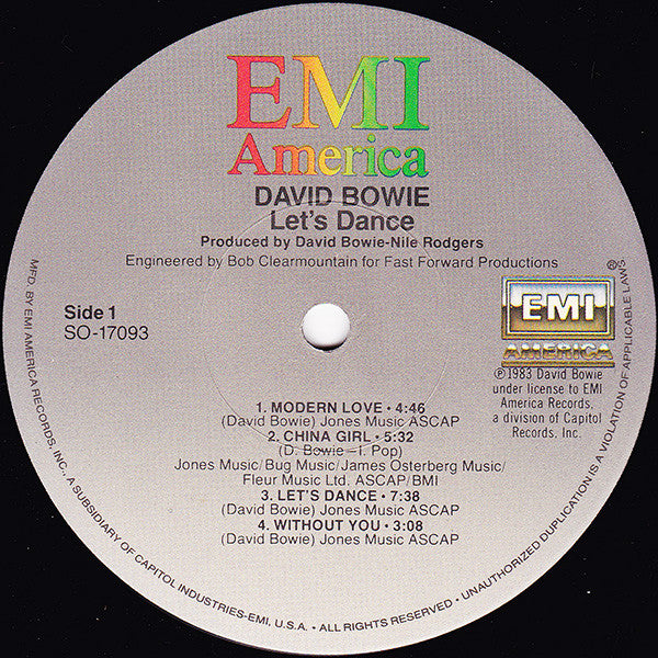 Let's Dance - Bowie, David