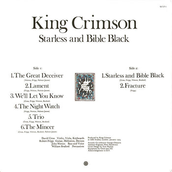 Starless and Bible Black - King Crimson [LP]