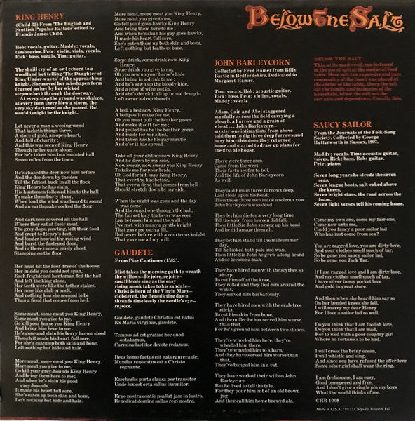 Below The Salt - Steeleye Span