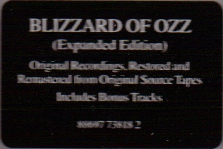 Blizzard Of Ozz - Osbourne, Ozzy
