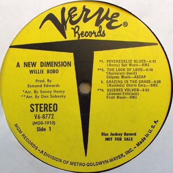 A New Dimension - Willie Bobo