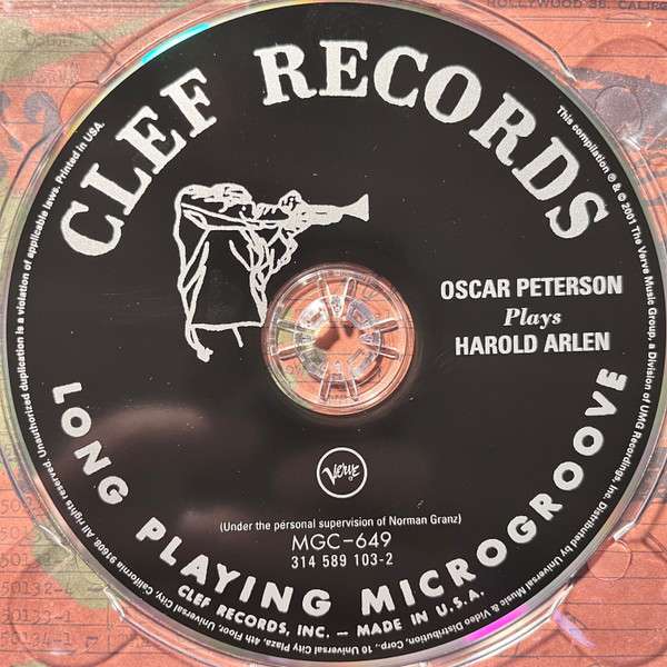 Plays The Harold Arlen Song Book - Peterson, Oscar
