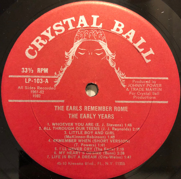 Remember Rome - The Early Years - Earls, The