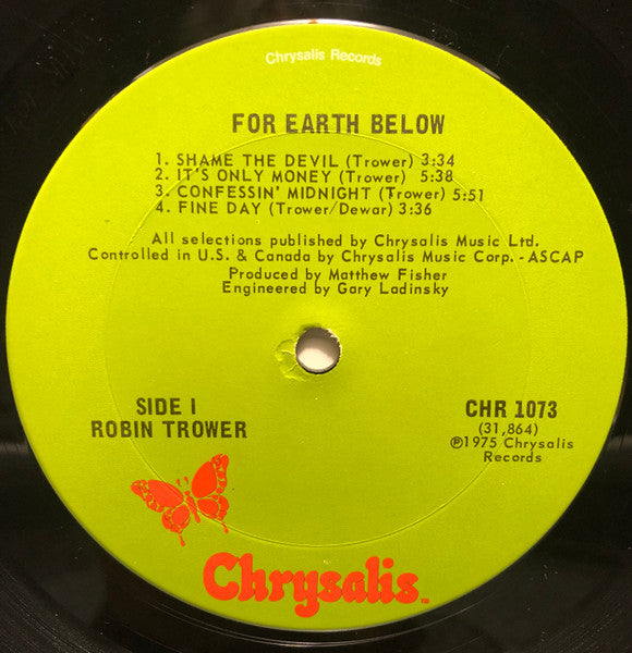 For Earth Below - Trower, Robin
