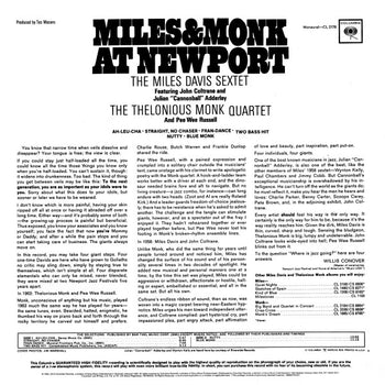 Miles & Monk At Newport - Davis, Miles