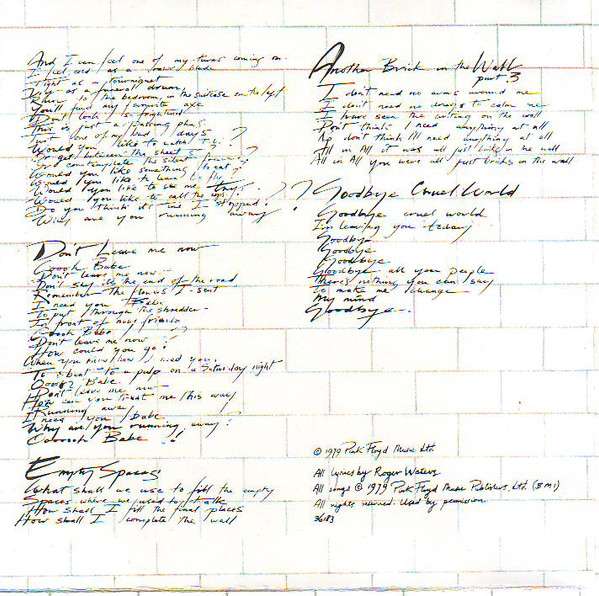 The Wall - Pink Floyd