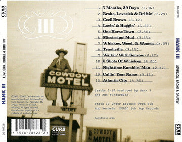 Lovesick Broke & Driftin' - Williams Iii, Hank