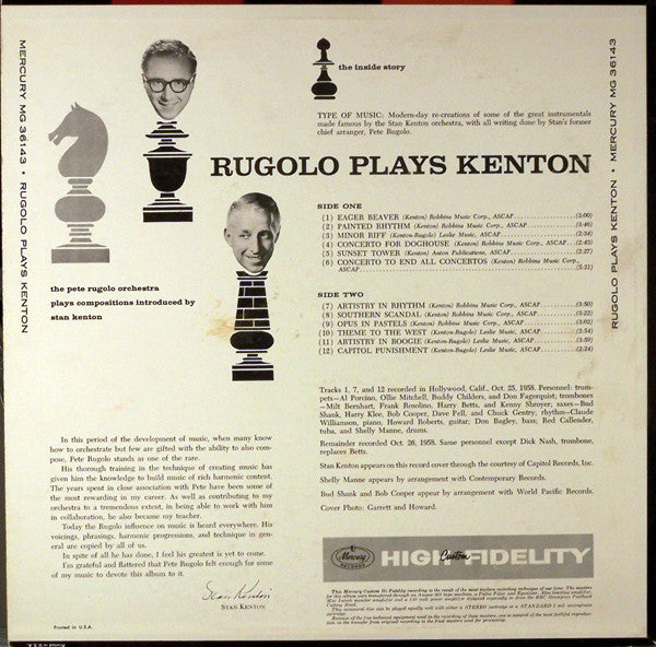 Rugolo Plays Kenton - Rugolo, Pete Orchestra