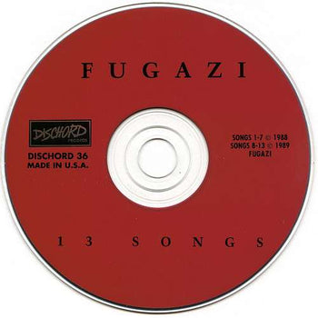 13 Songs - Fugazi [CD]