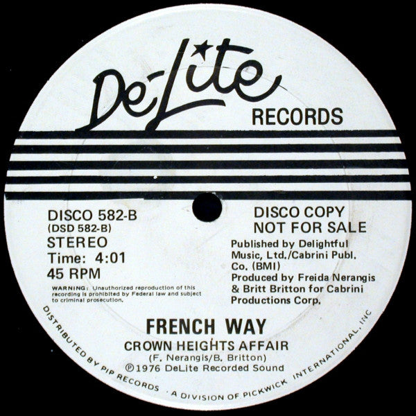 Sexy Ways / French Way - Crown Heights Affair