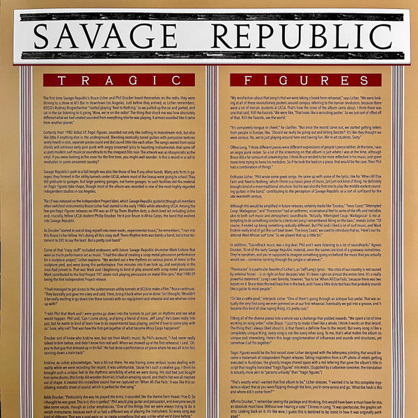 Tragic Figures - Savage Republic