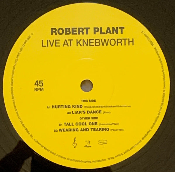 Live At Knebworth 1990 - Plant, Robert