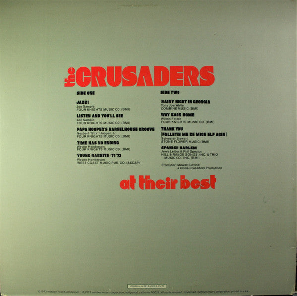 At Their Best - Crusaders
