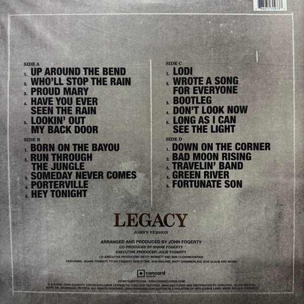 Legacy: the Creedence Clearwater Revival Years - Fogerty, John