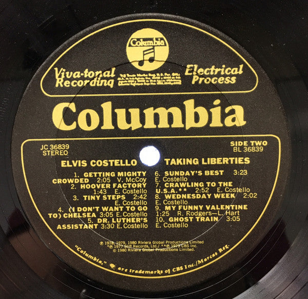 Taking Liberties - Costello, Elvis