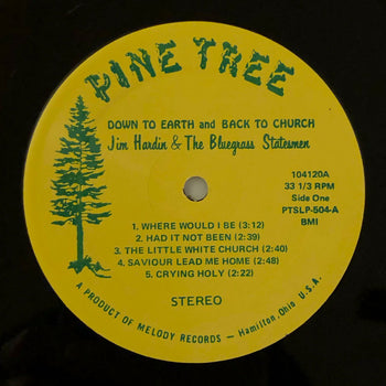 Down To Earth And Back To Church - Hardin, Jim
