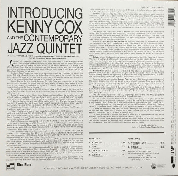 Introducing Kenny Cox... - Cox, Kenny